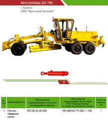 Гидроцилиндр наклона передних колес ДЗ-180